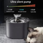 2.2L Automatic Cat Water Fountain Plastic Pet Water Dispenser with Recirculating Filtration System Cat Water Bowl