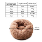 Round Cat Beds House Soft Long Plush Pet Bed for Dog Bed Basket Pet Product Cushion Cat Mat Animal Sleeping Sofa