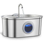 OEM Luxurious Stylish Stainless Steel Automatic Dog & Cat Water Fountain 3.2L/108oz with LCD Display Pet Water Fountain