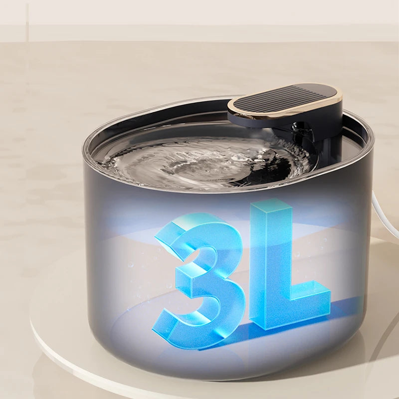 3L Smart Cat Water Fountain Auto Loop Filtering Drinker Auto Power-off Pet Water Dispenser Large Capacity Cats Pet Manufacturer