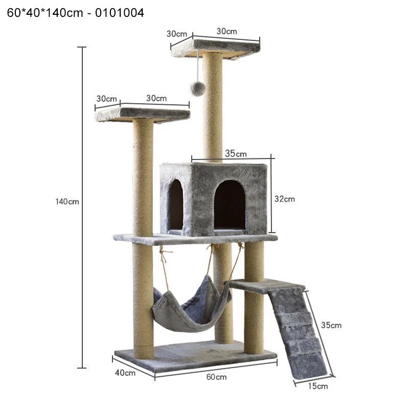 Cat Scratcher Tree Indoor Cat Scratching Posts Stand House Kitty Condo Funny Cat Toys for Kittens Pet Play House