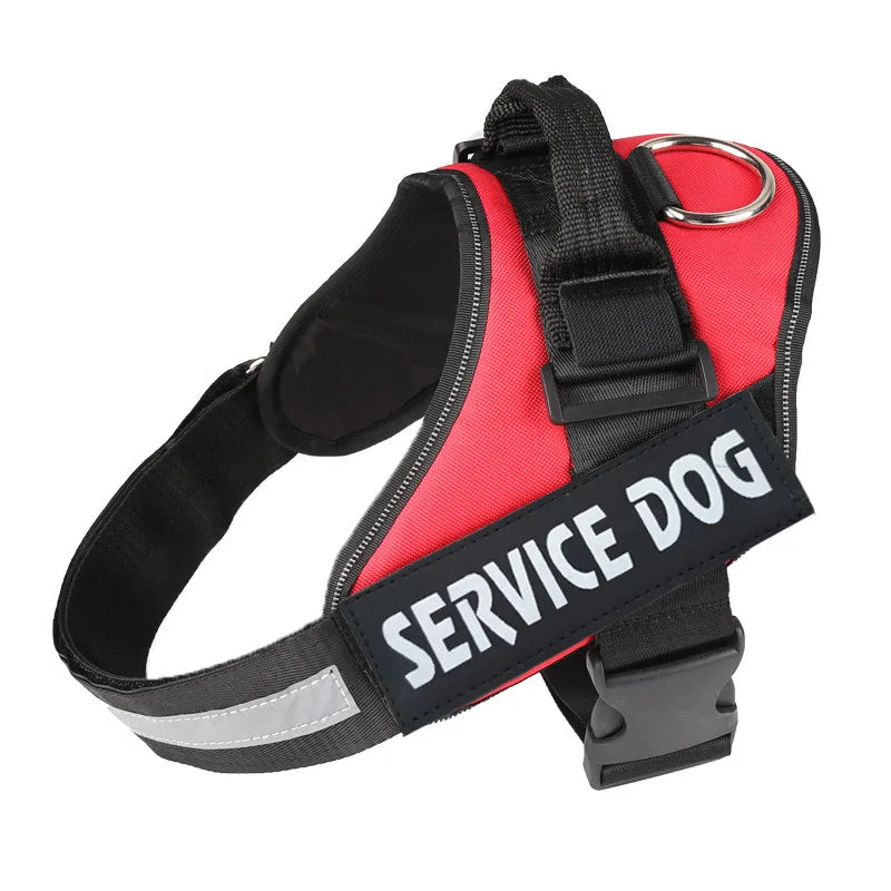 Custom Dog Harness Vest ID Patch Reflective Breathable Adjustable Pet Harness Designer Dog Harness Outdoor Dog Products