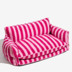 Custom Luxury Dog Sofa Bed Striped Lambswool Double Layer Dog Bed Cat Beds Cat Sofa Dog Products