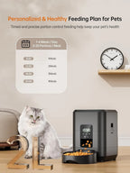 2L Automatic Cat Feeder Timed Cat Food Dispenser with 1-4 Meals Per Day for Cats and Small Dogs Auto Pet Feeder for Dry Food