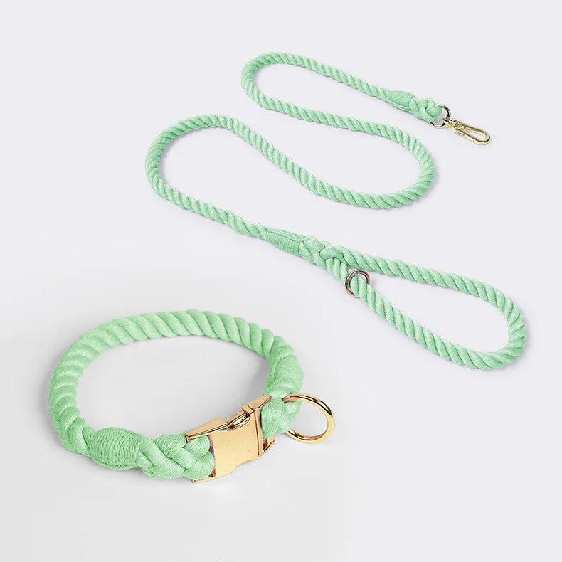 Large Medium Small Dog Products Personalized Pet Bow Tie Color Gradient Collar Metal Buckle Alloy D-Hook Polyester Cotton