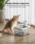 6 Packs Replacement Filters for 2.5L Battery Operated Cat Water Fountain DPWFP6, 3 Months Set of Replacement Filters