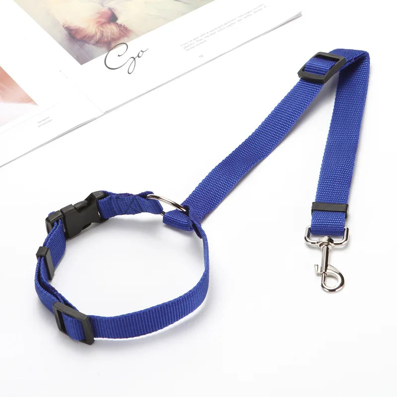 Adjustable Pet Car Seat Belt Nylon Lead Dog Leash Custom Backseat Safety Belt OEM Designer Dog Harness Collar Pet Accessories