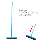 Telescopic Rubber Eco-Friendly Water Resistant Pet Hair Removal Broom Dog Hair Brush Dust Scraper Carpet Sweeper Wash Mop Window