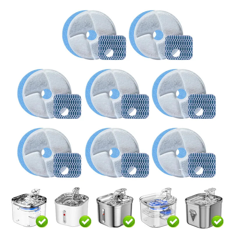 Cat Water Fountain Replacement Filters Activated Circle Fountain Carbon Filter for Hot Sale Fountain Professional Manufacturer