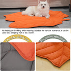 Decorative 3D Leaves Shaped Pet Blanket Cushion Household Cat Dog Blanket Soft Cooling Dog Mat Blankets for Dog Bed Couch Sofa