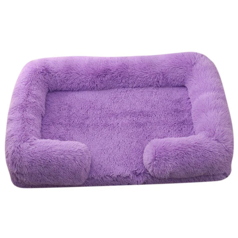 Orthopedic Dog Beds for Large Dogs Fluffy Large Dog Bed with Removable Washable Cover Non-Slip Bottom Foam Couch Bed