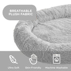 Luxury Human Dog Bed Plush Orthopedic Large Pet Bed Soft Sponge Solid Pattern Designer Dog Products Plush Human Sized Dog Bed