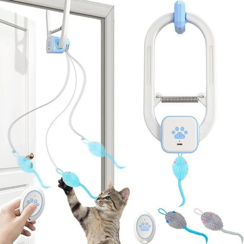 Interactive Cat Toys Indoor Remote Control Automatic Electric Flying Bird Cat Toy Best Kitten & Adult Cat Hanging Exercise Toys