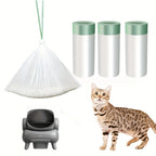 3 Rolls Waste Bags for Neakasa M1Self-Cleaning Cat Litter Box Replaced Waste Bags Automatic Litter Box Liner with Drawstring