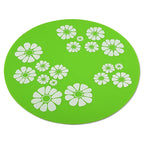 Silicone Pad Non-slip Mat for Automatic Cat Water Fountain Flower Print Silicone Pad for Dogs Cats Pet Dispenser Anti-slip Mat