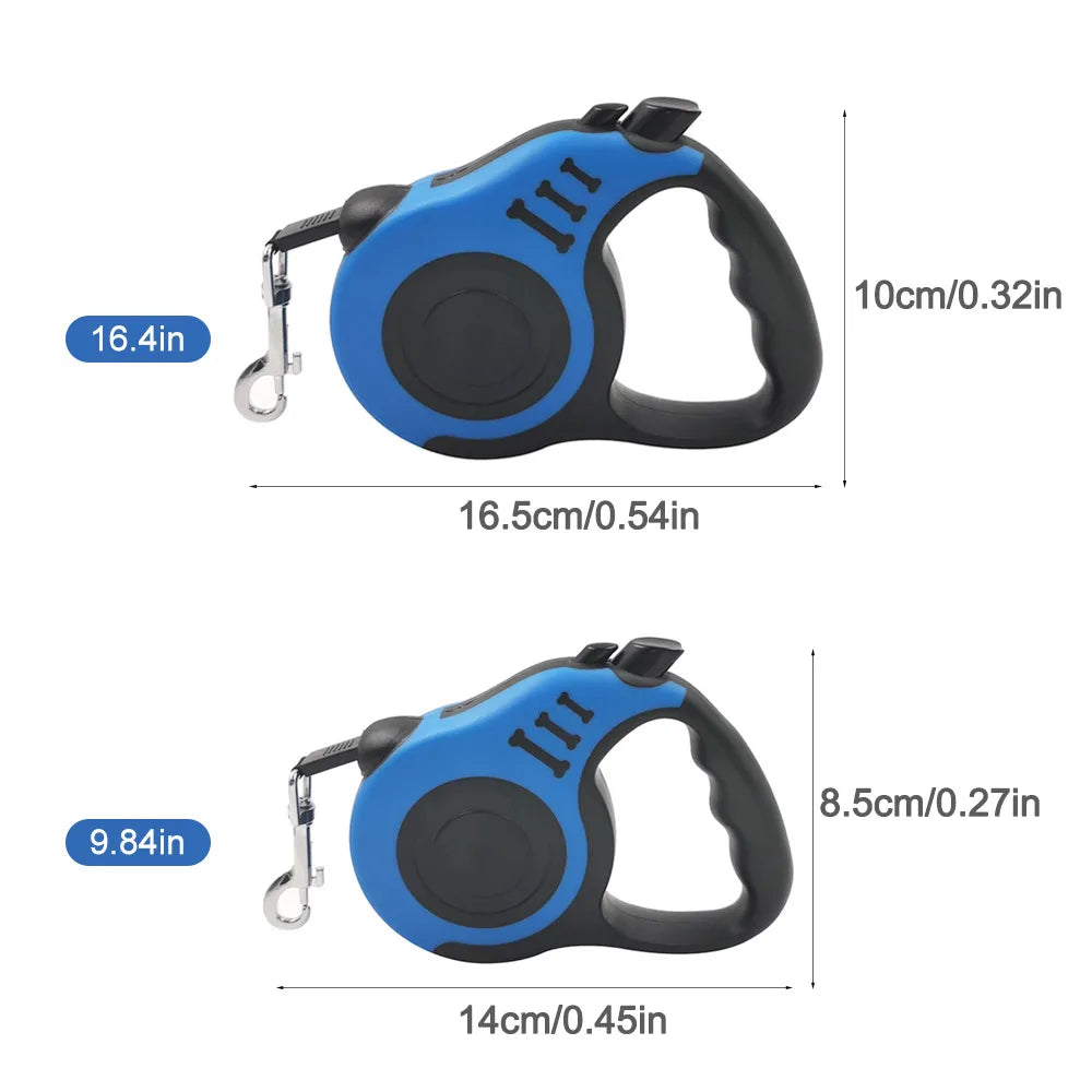 Wholesale Dog Pet Leashes 5m Durable Automatic Retractable Dog Leash Nylon Extension Puppy Running Designer Dog Products