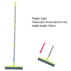 Adjustable Rubber Pet Hair Removal Broom Brush Dust Scraper Carpet Sweeper Wash Mop Telescopic Window Car Floor Cleaner
