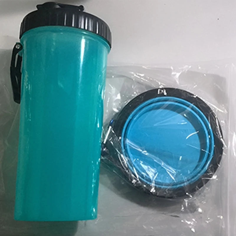 4 in 1 Pet Portable Dog Water Bottle With 2 Collapsible Bowls Travel Pet Manufacturer OEM Pet Water Bottle Feeder Dog Bottle