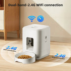 OEM 2L Portable Charge Automatic Cat Feeder with Camera Smart Dog Feeder Timed Cat Food Dispenser WIFI Control Pet Feeder
