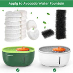 4pcs Automatic Cat Water Fountain Filters Set Pet Water Fountain Filter Health-Boosting Filterction System Essential Cat
