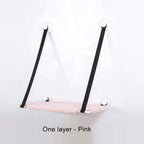 Double Layers Cat Hammock Window Indoor Cats Seat Shelves Kitten Limbing Frame Strong Suction Cups Bearing 25kg Cat Products