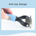 Pet Brush Fur Knot Cutter Dog Grooming Shedding Tools Pet Cat Hair Removal Comb Dog Brush Double Sided Pet Comb Dog Supplies