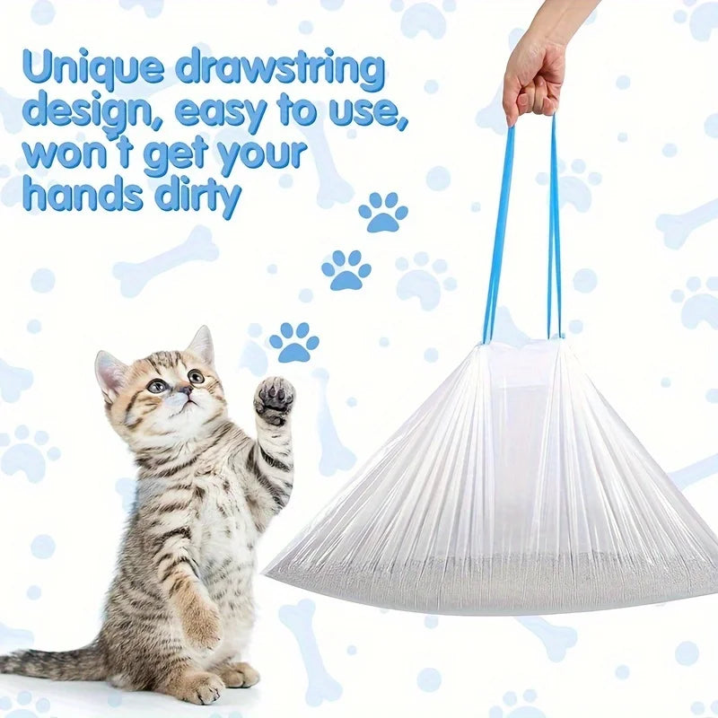 Self-Cleaning Litter Box Replacement Pet Poop Bags Thickened Pet Garbage Bags Automatic Cat Litter Box Pet Poop Bags