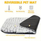 Luxurious Modern Self-Warming Cat Bed Winter Anti-Slip Solid Pattern Pet Heating Pad Soft Warm Dog Mat for Indoor Use
