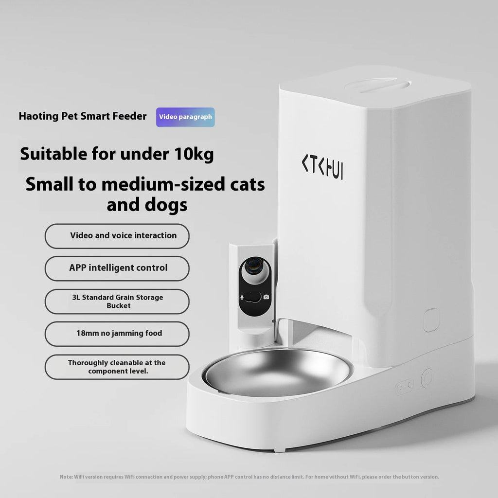 3L Intelligent Pet Feeder Intelligent Feeding Machine for Cats and Dogs Video Interactive OEM Automatic Cat Feeder with Camera