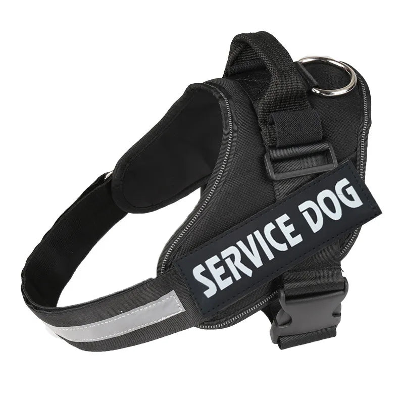 Custom Dog Harness Vest ID Patch Reflective Breathable Adjustable Pet Harness Designer Dog Harness Outdoor Dog Products
