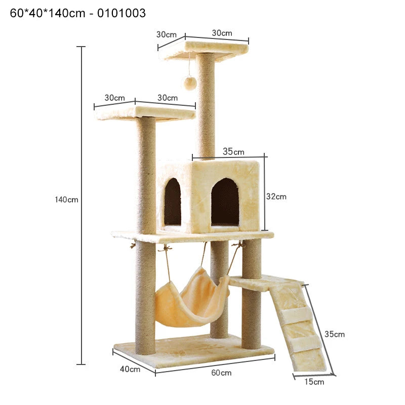 Cat Scratcher Tree Indoor Cat Scratching Posts Stand House Kitty Condo Funny Cat Toys for Kittens Pet Play House