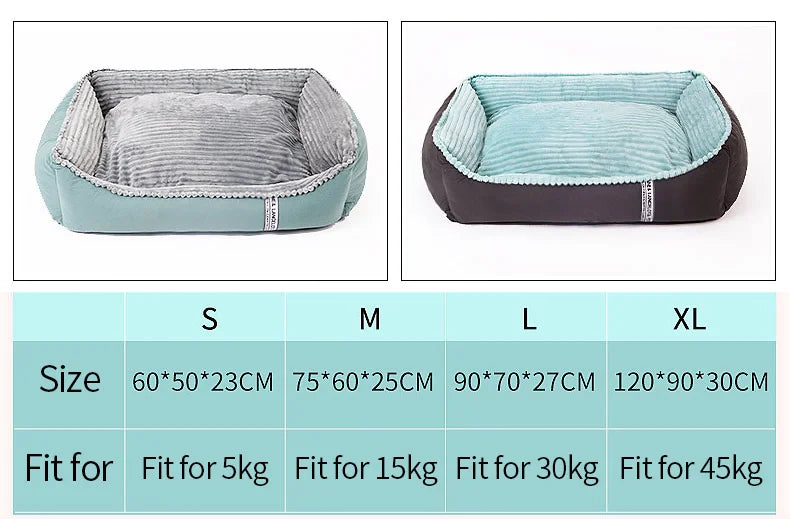 Large Dog Bed Warm Pet Bed for Large Dogs Pet Cushion Sofa Removable for Puppy Chihuahua Big Cat Beds Dog Products