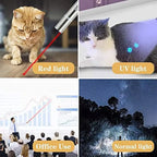 Laser Pointer Cat Toys for Indoor Cats Kitten Laser Pen Toy USB Charging Indoor LED Light Pointer Interactive Toy Cat Kitten
