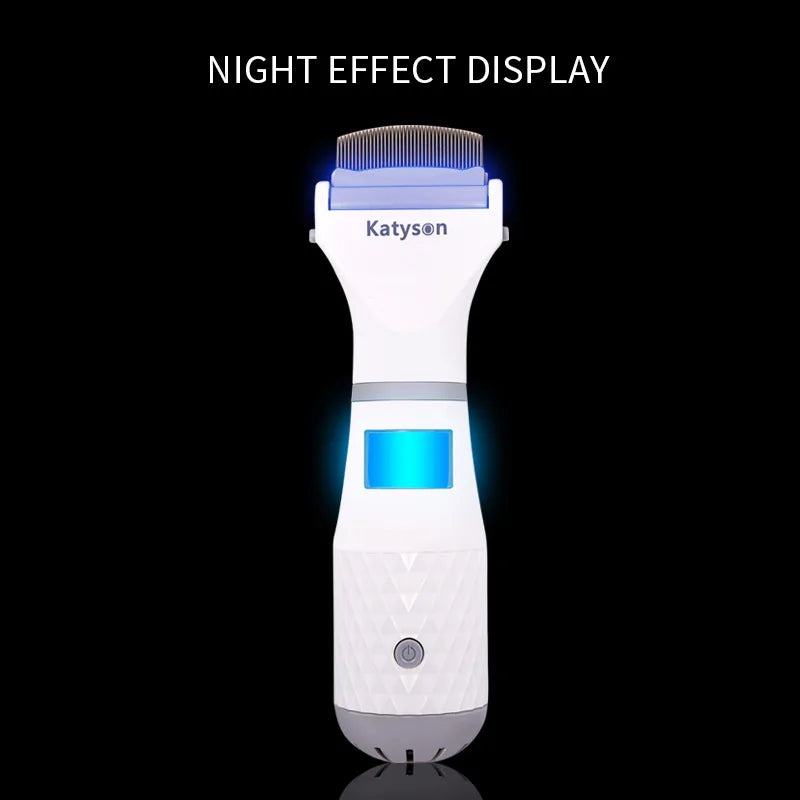 Electric Pet Flea Lice Cleaner Comb Dog Flea Vacuum Comb Pet Self Cleaning Slicker Brush Custom LOGO Dog Cleaning Dog Brush