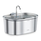 Hot Selling Custom 3.2/4L Stainless Steel Pet Water Dispenser with Water Level Wholesale Cat Water Fountain Manufacturer OEM ODM