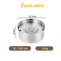 1/3L Stainless Steel Dog Floating Bowl No Spill Anti-Splash Dog Water Dispenser Non-Slip Dog Cat Pet Water Feeder Bowl Pet Bowls