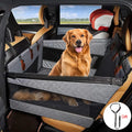 Extended Dog Car Seat Back for Dog Car Seat Cover Oxford Cat Back Seat Back Pet Hammock with Safety Belt for Medium Large Dogs