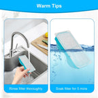 3pcs Smart Cat Water Fountain Filters for 108oz/3.2L Wireless Cat Water Fountain Battery Operated Stainless Steel Pet Feeder