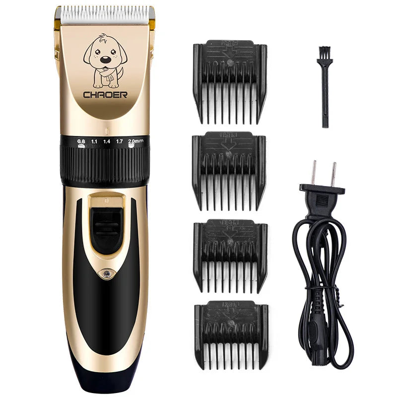 Pet Dog Hair Trimmer Animal Grooming Cut Electronic Pet Dog Hair Cutter Cat Hair Remover USB Rechargeable Pet Haircut Machine