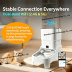 Custom 4L Smart Dog Feeder with Camera Night Vision WiFi Automatic Cat Feeder Remote Control Add Food Dog Food Dispenser OEM ODM