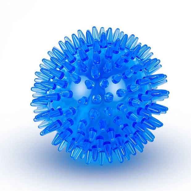 Large Spiky Dog Balls Dog Chew Toys for Aggressive Chewers Teething Puppies and Clean Teeth Interactive Squeaky Toy for Training