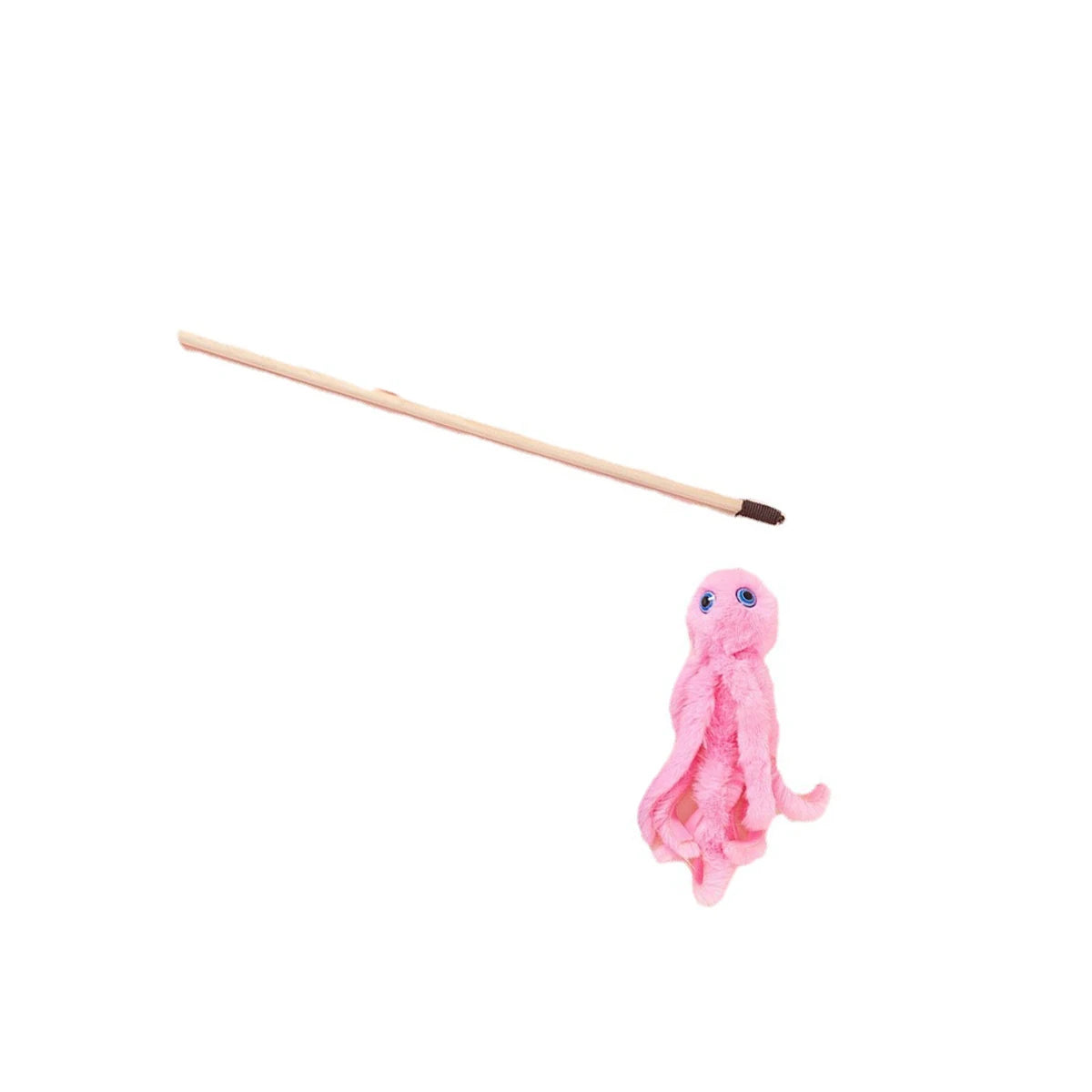 Kitten Play Interactive Cat Toys Cat Teaser Wand Fun Pet Plush Octopus Pole Cute Fun Toys Cat Supplies