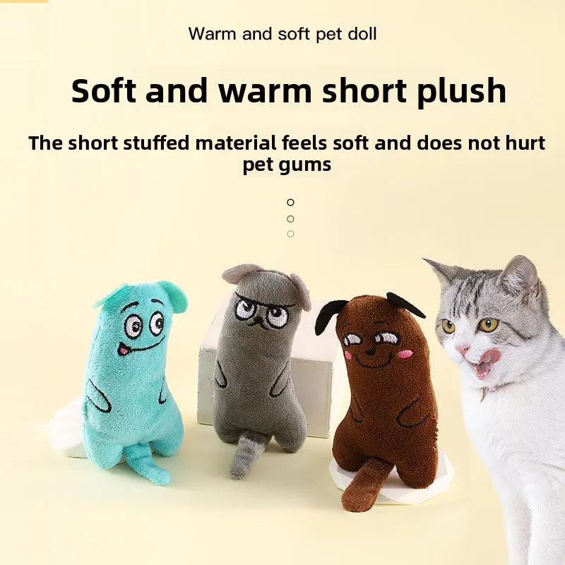 Eco-Friendly Bite-Resistant Cat Toy Plush Interactive Pet Cat Toys with Catnip Cloth Mouse Supplies