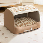 Cozy Dog Beds Indoor Pet House With Soft Mat Dog Cushion Sleeping Comfortable Cat Bed for Small Medium Dogs