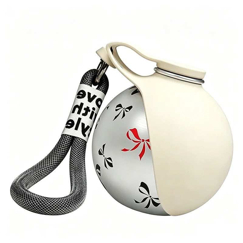 Custom LOGO 285ml Portable Dog Water Bottle Outdoor Pet Water Dispenser Dog Water Bottle Foldable Stainless Steel OEM ODM
