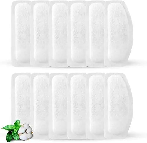12 Pcs Replacement Carbon Filters Triple Filtration System for 2L/3L Stainless Steel Multi-Pet Dog Cat Water Fountains Filters
