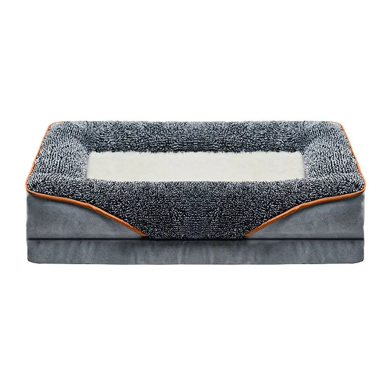 Removable and Washable Dog Sofa Large Dog Bed Suitable for All Seasons Dog Nest Comfortable Soft Cat Sofa Bed With Raised Edges