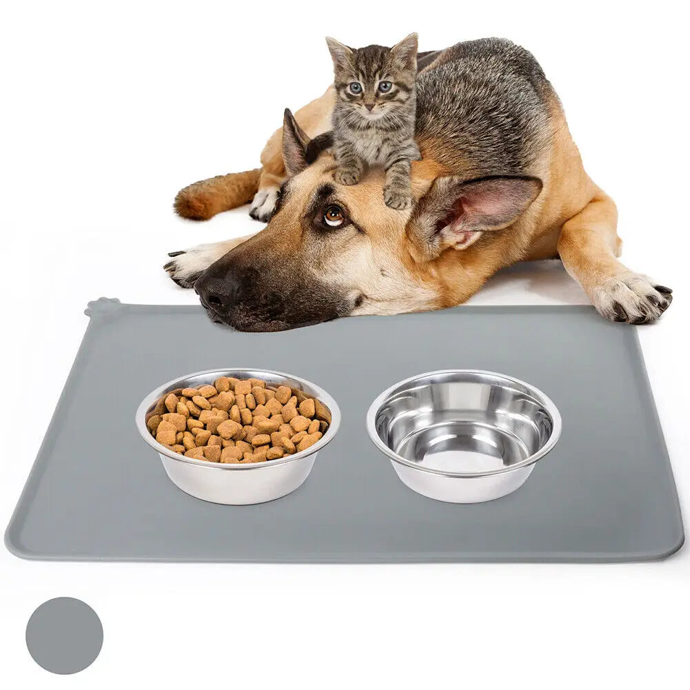 Wholesale Silicone Dog Cat Bowl Mat Non-Stick Food Pad Water Cushion Waterproof Cat Water Fountain Mat