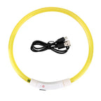 LED Light Dog Collar Waterproof Glow-in-the-Dark Pet Collar Reflective Luxury Nylon TPU Cuttable Puppy Collar Small Large Dogs
