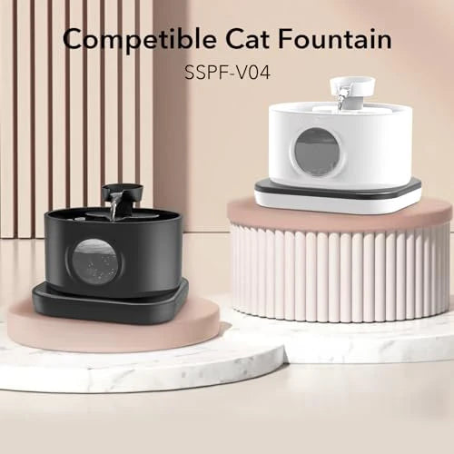 4pcs Replacement Filters for Wireless Cat Water Fountain 2.8L/95oz Automatic Pet Water Fountain Replacement Filters